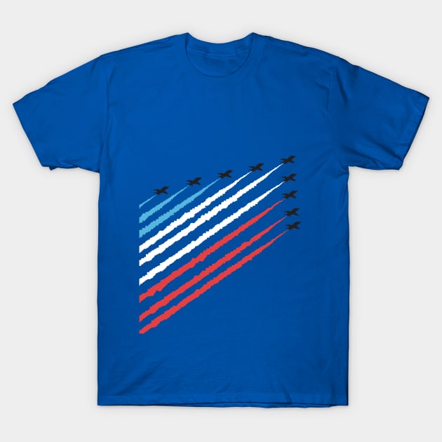 RAF Red Arrows Formation T-Shirt by mpflies2